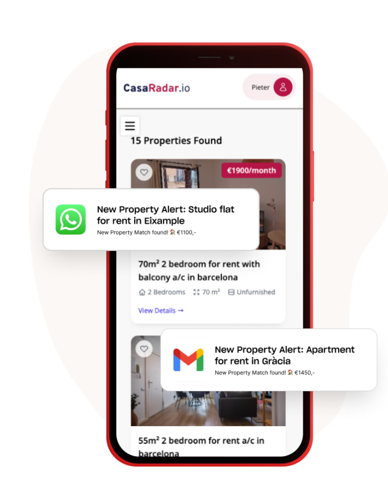 CasaRadar Mobile Notifications